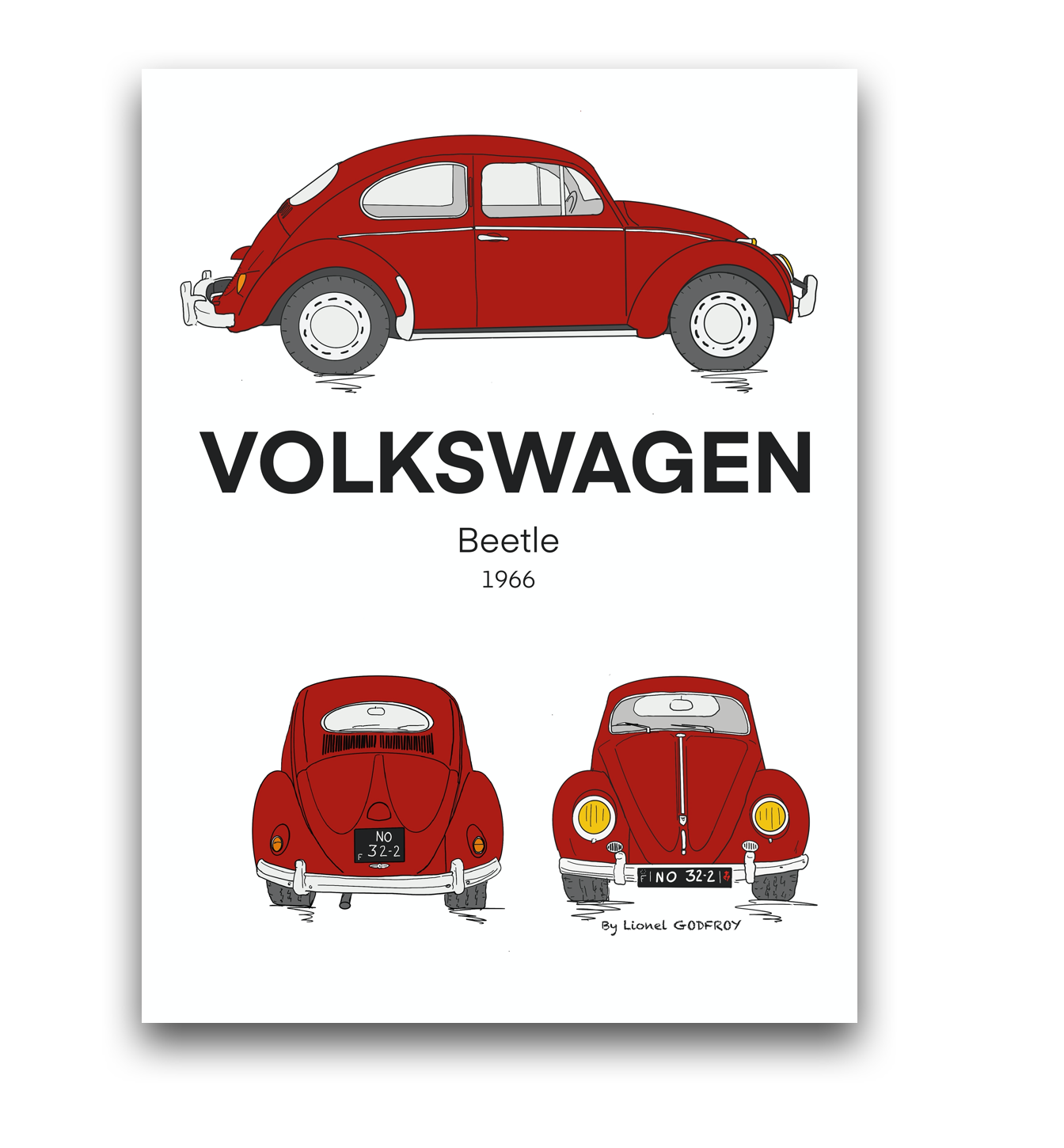 Poster Volkswagen Coccinelle