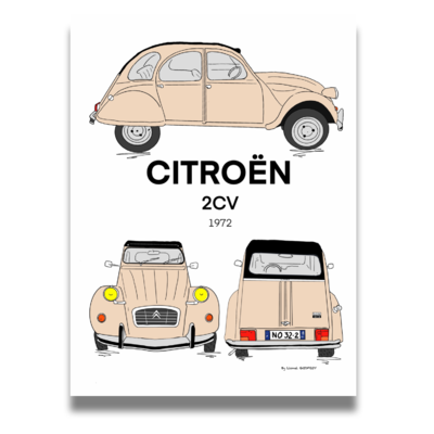 Poster Citroen 2CV