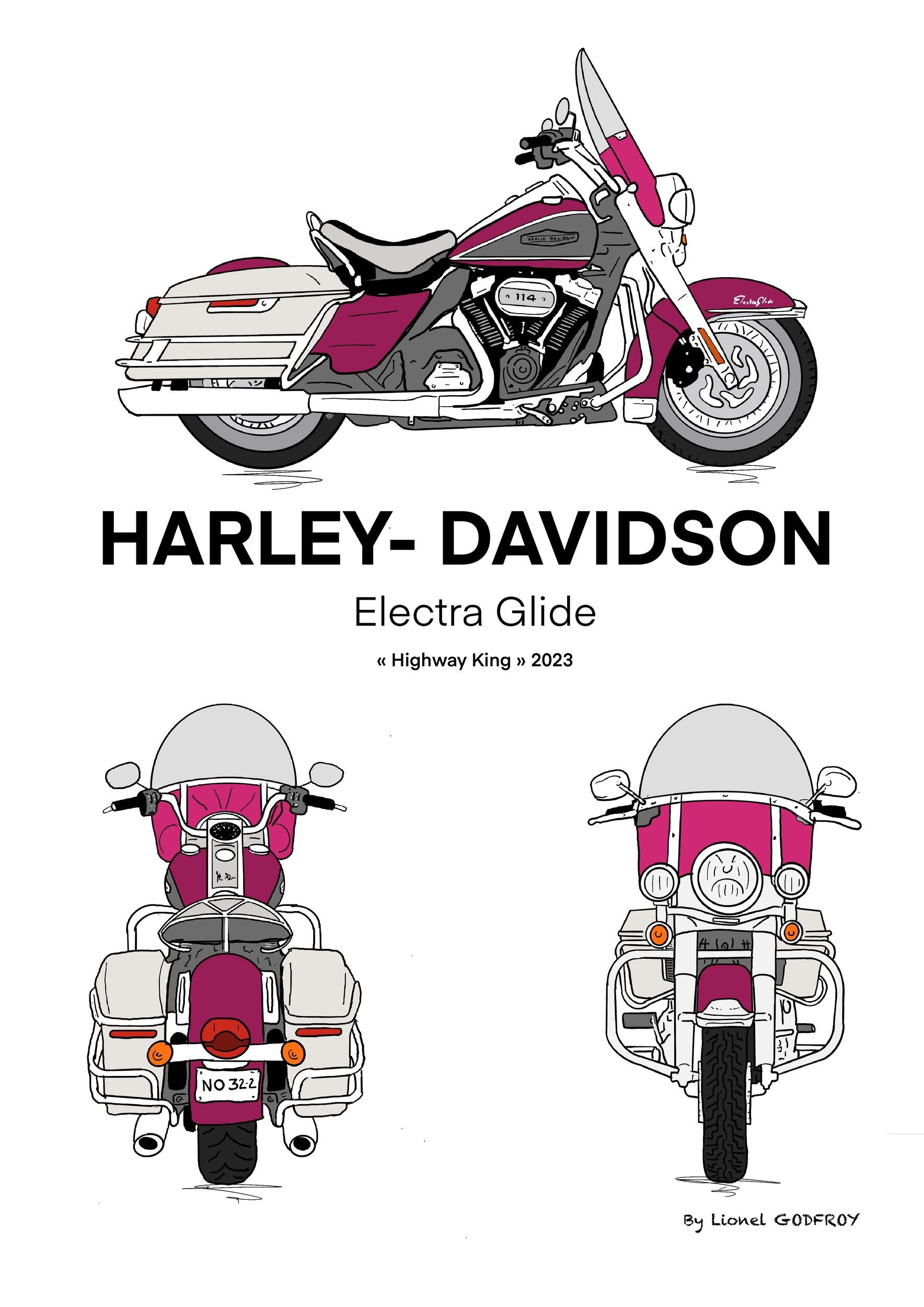 Dessin Harley Davidson