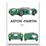 Poster Aston Martin DBR1