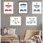 Poster voitures de collection