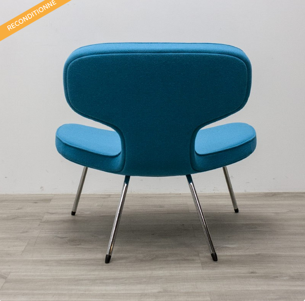 FAUTEUIL design bleu René Holten DOS