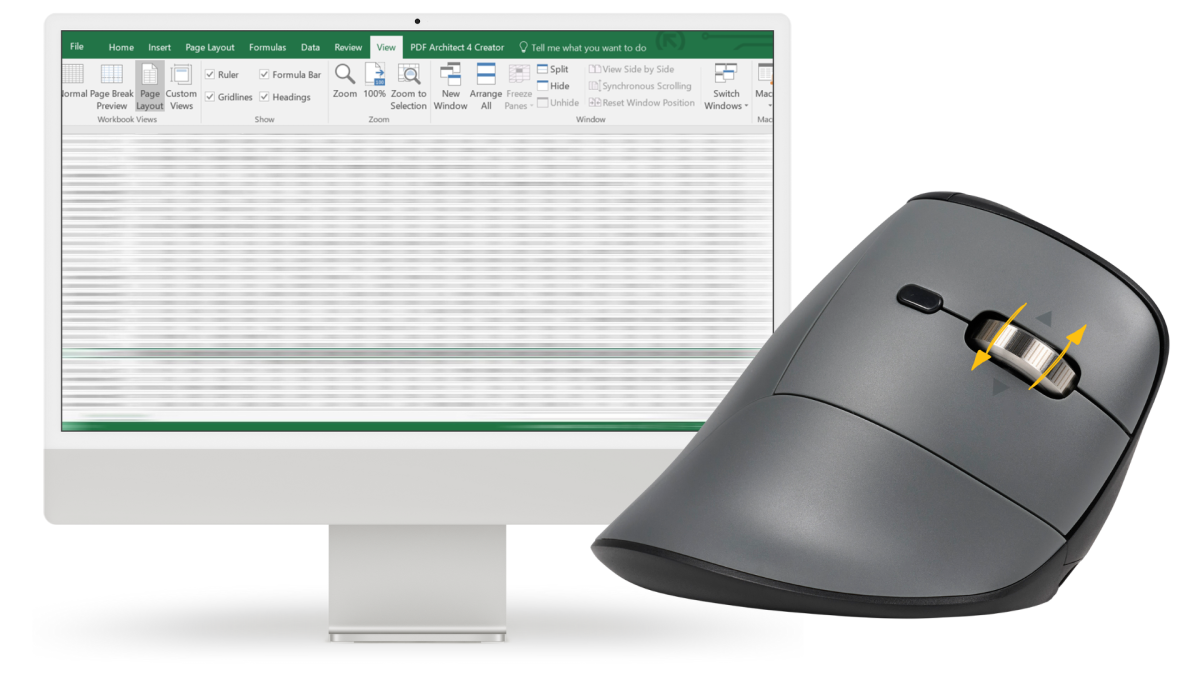 Souris ergonomique  Fastformard Pro  bouton de defilement horizontal