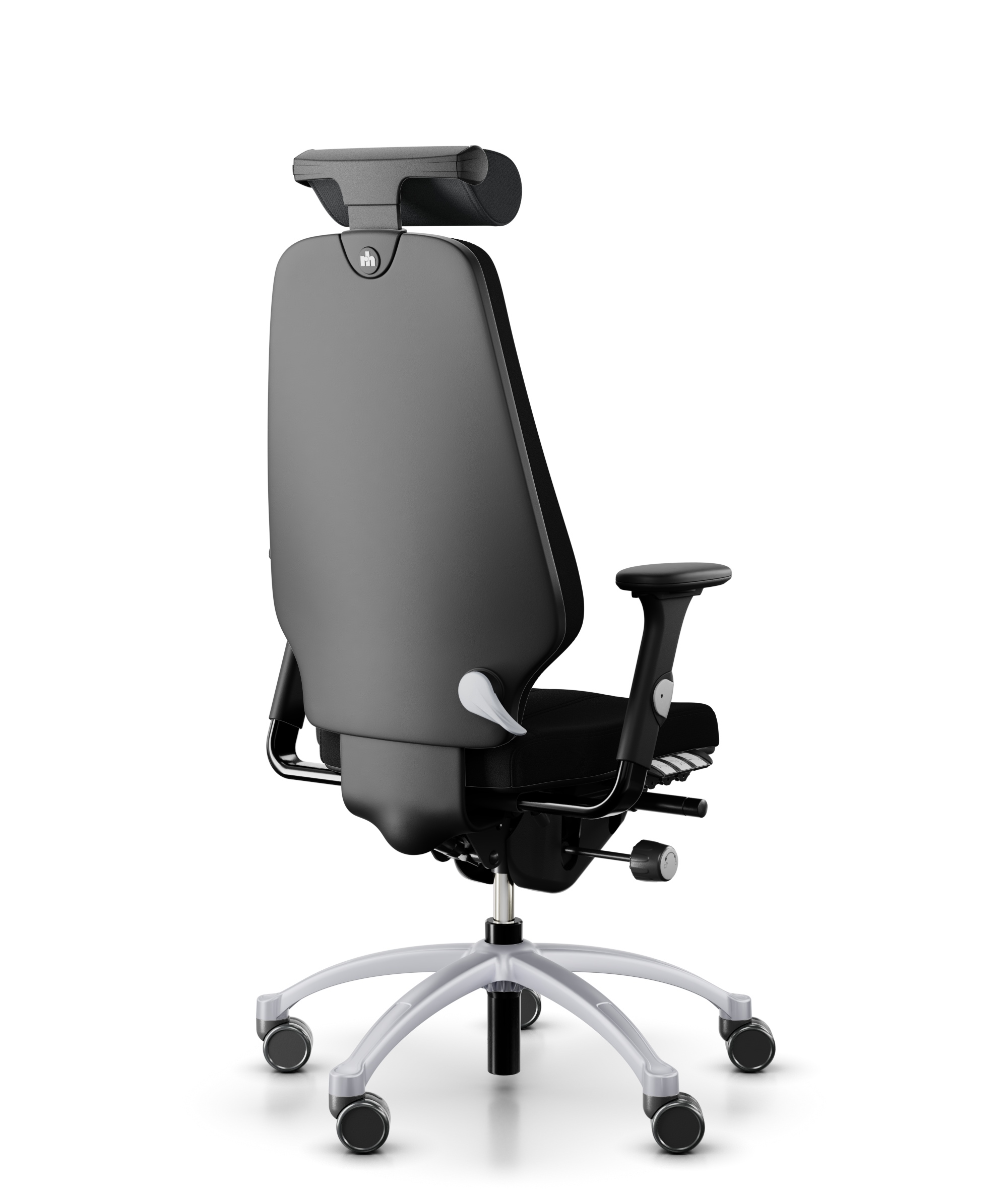 RH-Logic-400-toutes-options-pietment gris -tissu noir_vue-dos