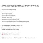 Descriptif acoustique buzzi space