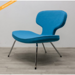 FAUTEUIL design bleu René Holten FACE