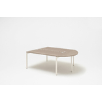 BENCH MDD OGI U GREY OAK METAL RAL9010 AVEC RETOUR