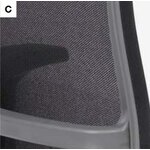 Knoll Life reconditionné, détail du dossier en résille gris anthracite