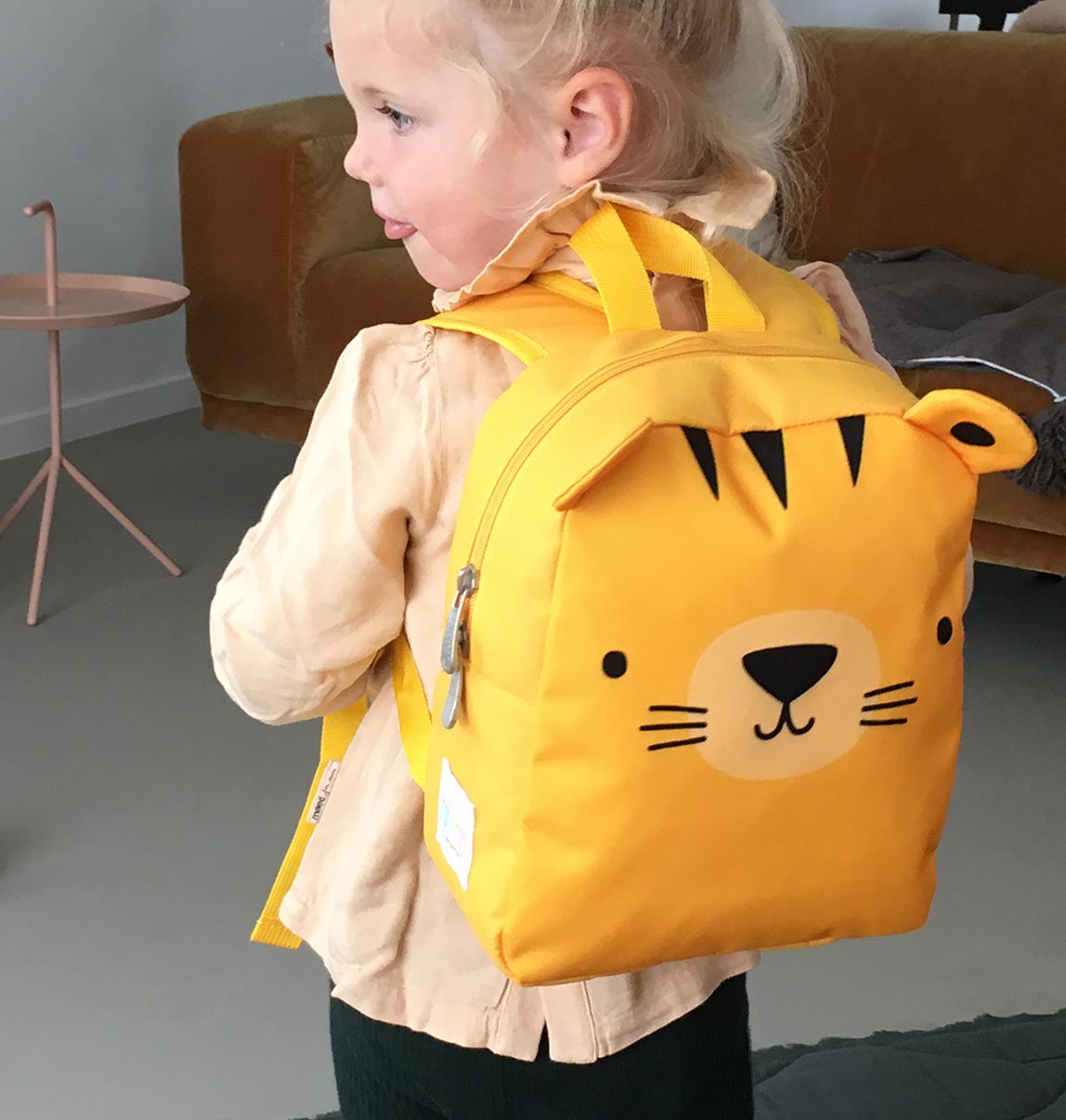 petit sac à dos tigre jaune