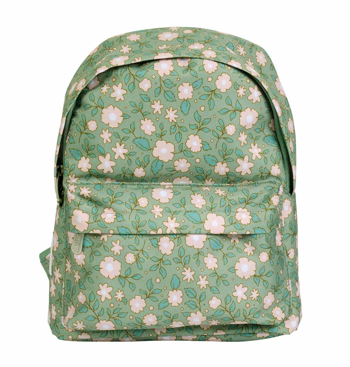 sac à dos vert fille fleurs