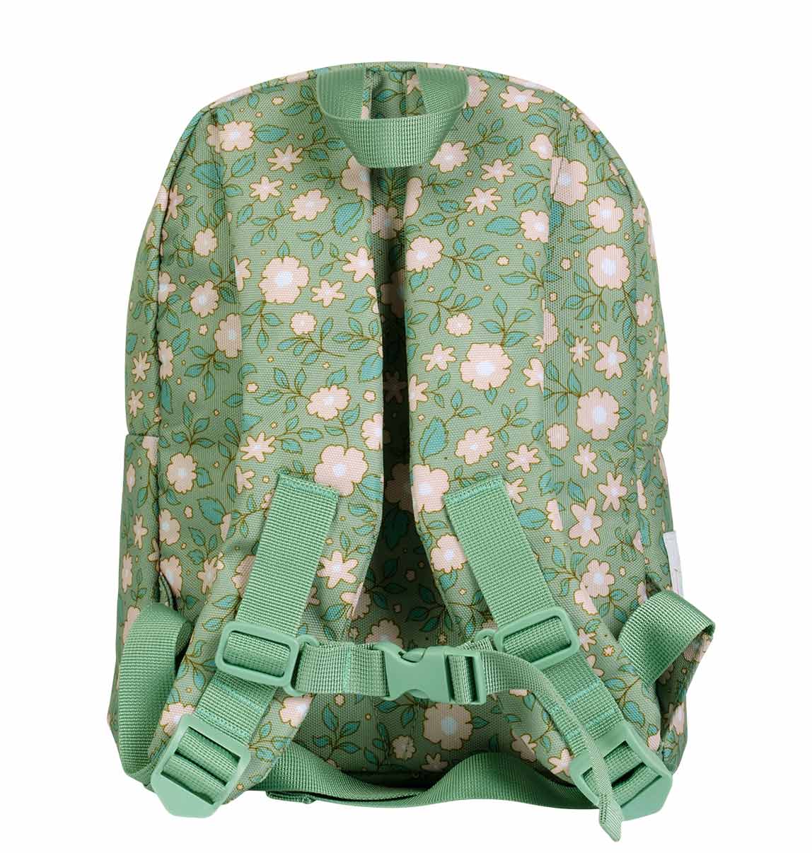 sac à dos vert fille fleurs