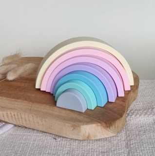 arc en ciel silicone bébé