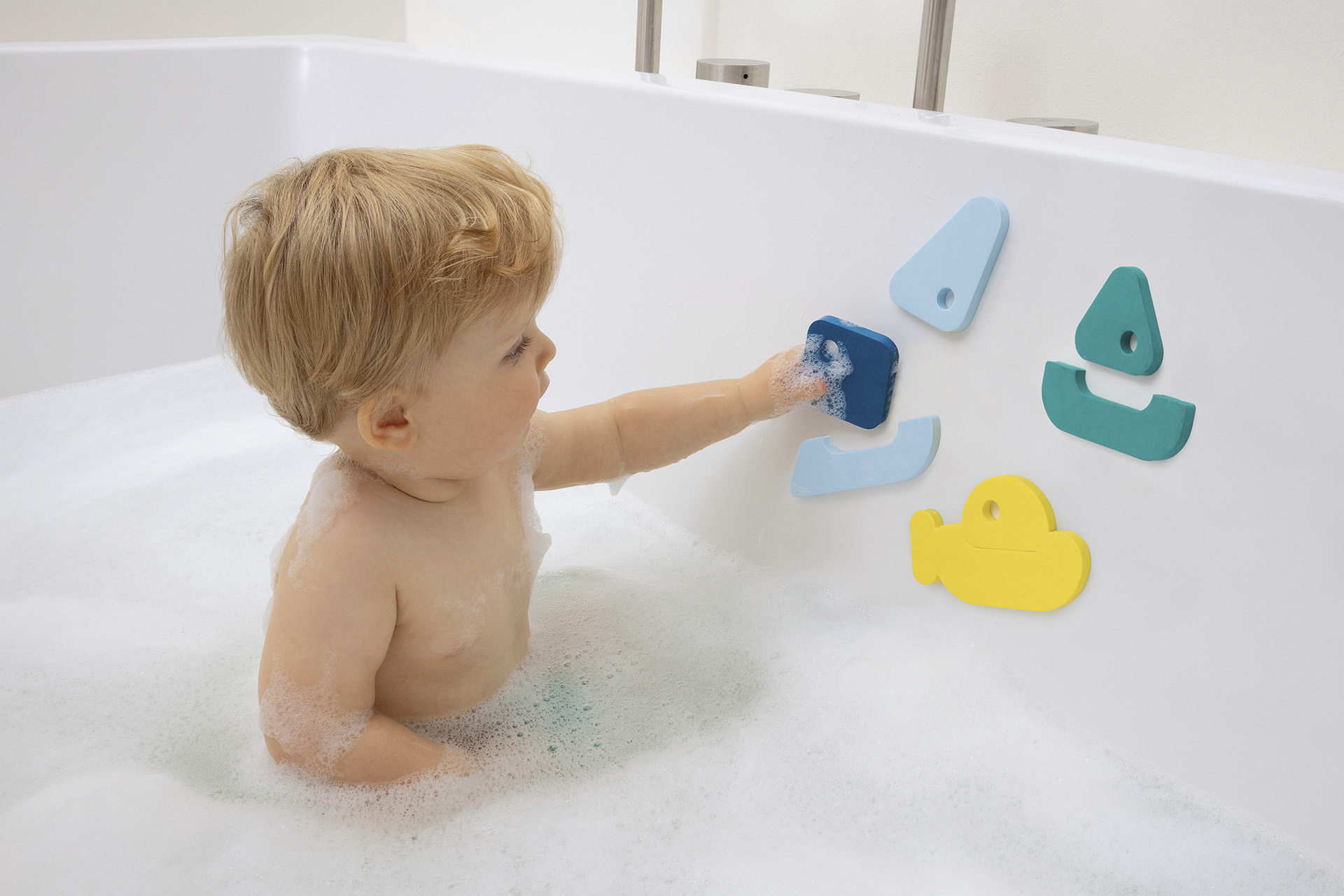 puzzle de bain bateaux quut toys