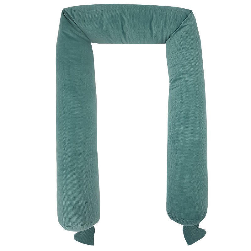 Tour de lit boudin 180 cm - bleu/vert