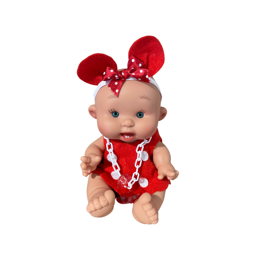 Poupée „pepote originale“ - robe rouge Minnie