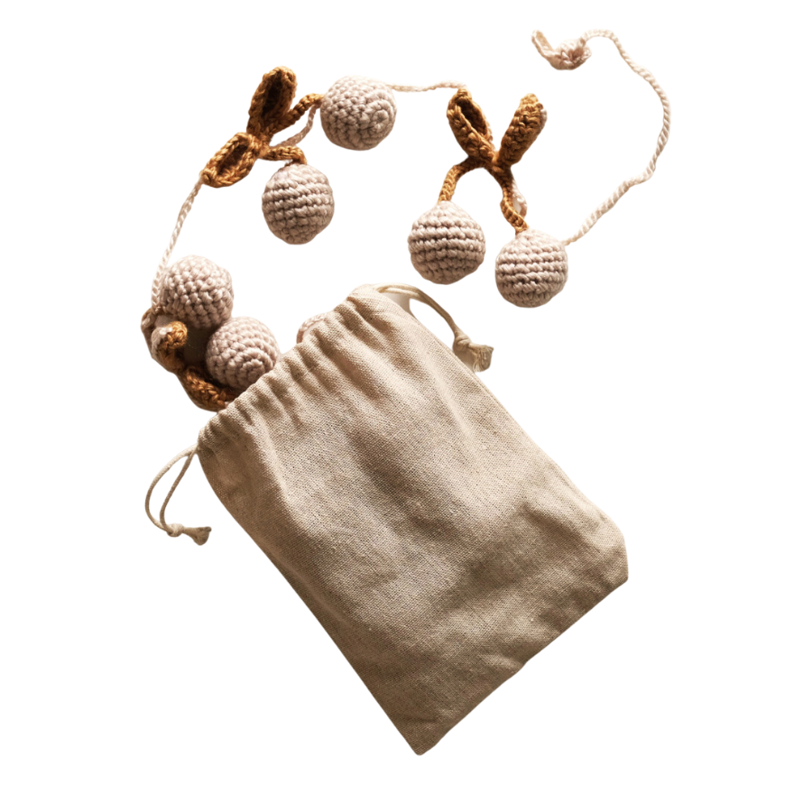 Guirlande tricot  - Cerises