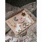 puzzle en bois bébé licorne