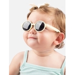 lunette de soleil ronde bébé jaune elly la fripouille made in italie