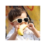 lunette de soleil carrée bébé jaune soul elly la fripouille made in Italie