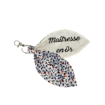 porte clef merci maitresse, merci nounou, merci atsem, cadeau fin dannée maitresse made in france