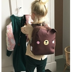 petit sac à dos ours marron pour maternelle