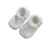chaussons bébé fille broderie anglaise blanche réversible en coton made in france