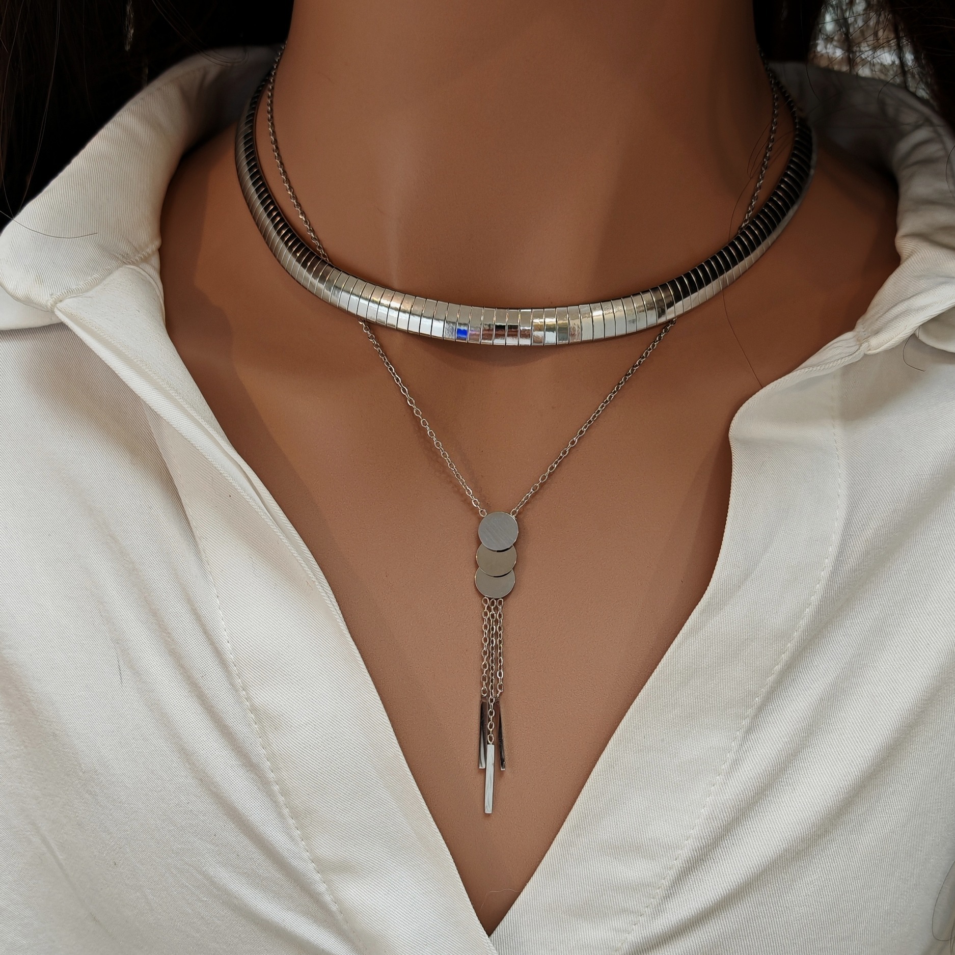 Collier JONC Argent