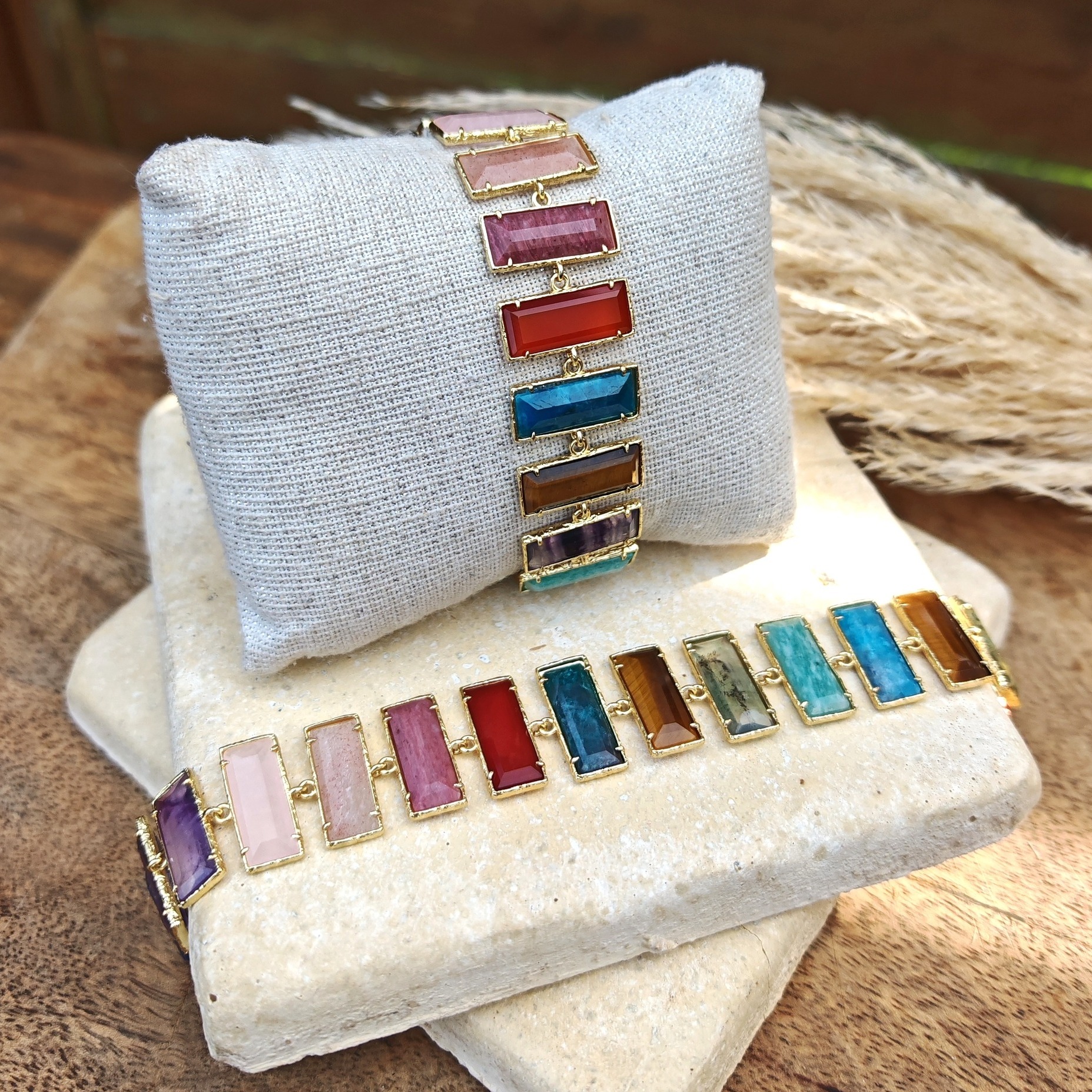 Bracelet Nirvana En Pierres Naturelles, Neuf Avec étiquettes