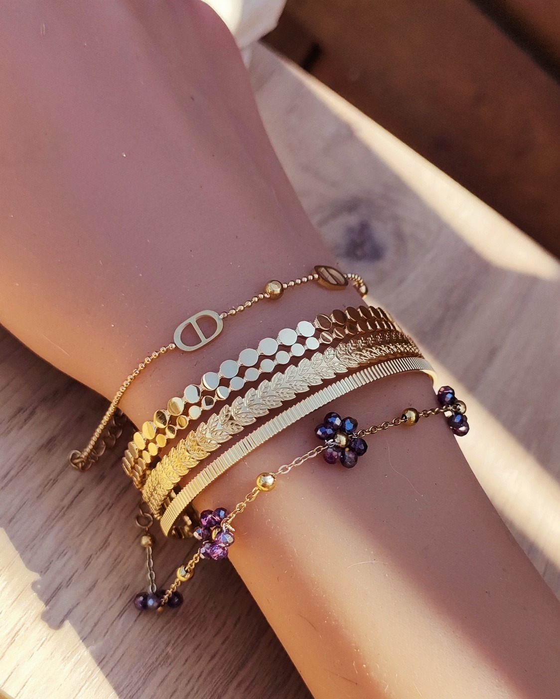 Bracelet Lilas Lime - Bijoux fantaisie créateur