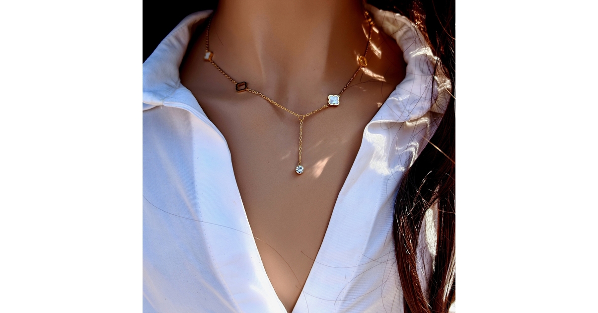 Amaya Collier Argent Double Rang Collier Argent Double Rang