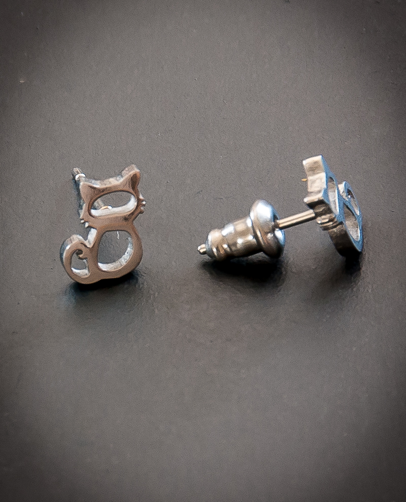 Boucles d’oreilles chat 2