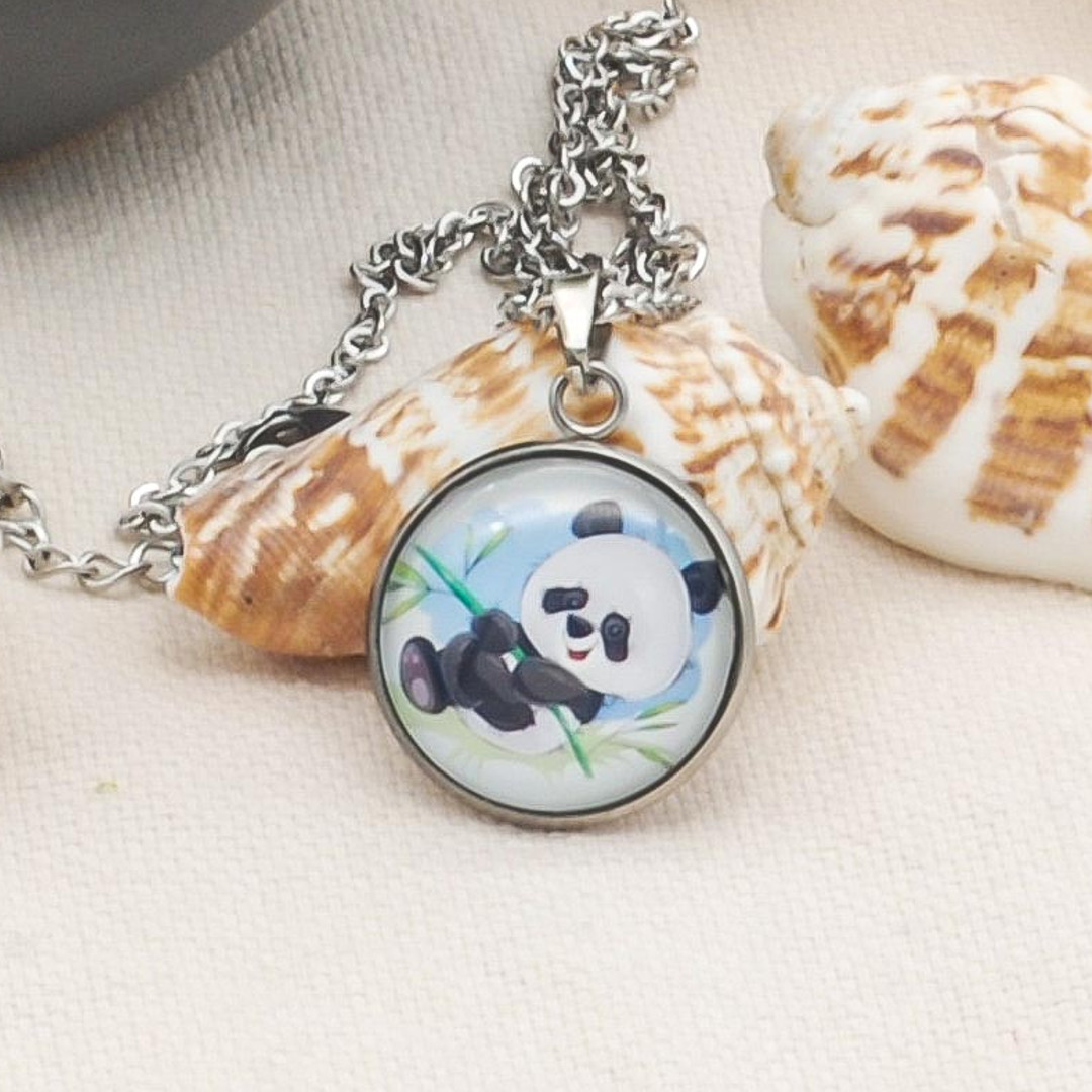 Collier enfant bébé panda