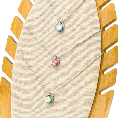 Collier enfant fleur tcheque