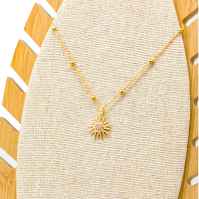 Collier soleil zircon