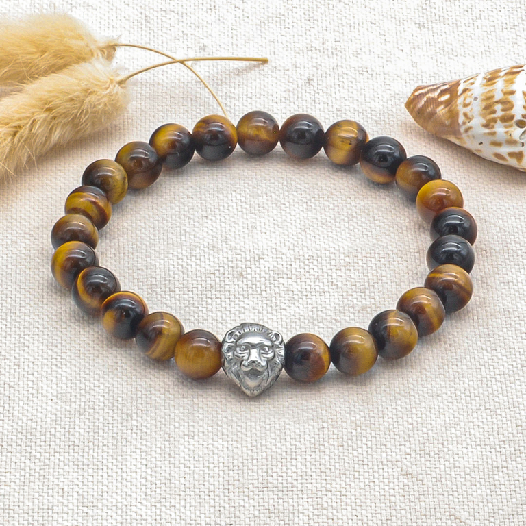 Bracelet nacre personnalisé | pierre naturelle acier inoxydable