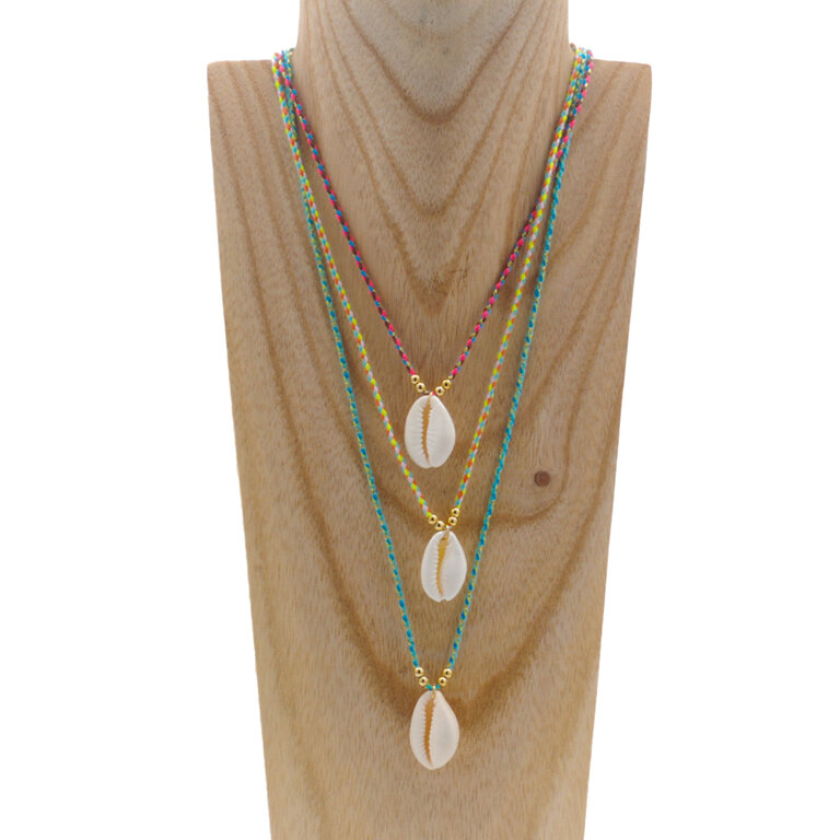 Collier Fantaisie En Coquillage - Modèle N24, Occasion, Sans Marque, Pièce Unique Artisanale
