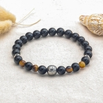 Bracelet homme Obsidienne