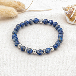 Bracelet femme pierre lapis-lazuli