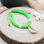 Bracelet perles heishi coquillage naturel