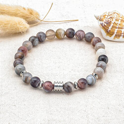 Bracelet Homme En Hématite Naturelle - Bijou Élégant Pour Confiance Et Style Quotidien