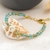 Bracelet initiale nacre perle cristal