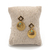 Boucles d'oreilles coeur martelé, pierre semi-précieuse, acier inoxydable doré 1