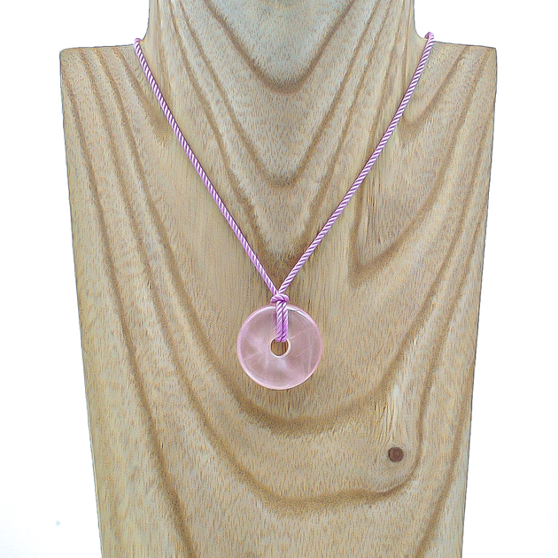 Donut pi chinois quartz rose