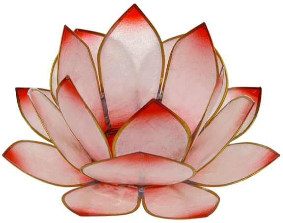 Photophore Lotus Levée du Soleil - Rosé