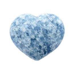 Coeur Calcite Bleue - 5 cm