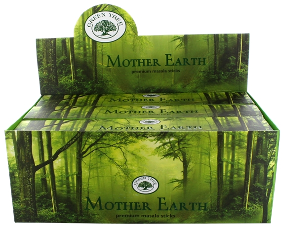 Encens Green Tree Mother Earth 15 Gr - Lot de 12 boîtes
