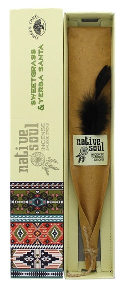 Encens Green Tree Native Soul Foin d\'odeur & Yerba Santa - 15 grs