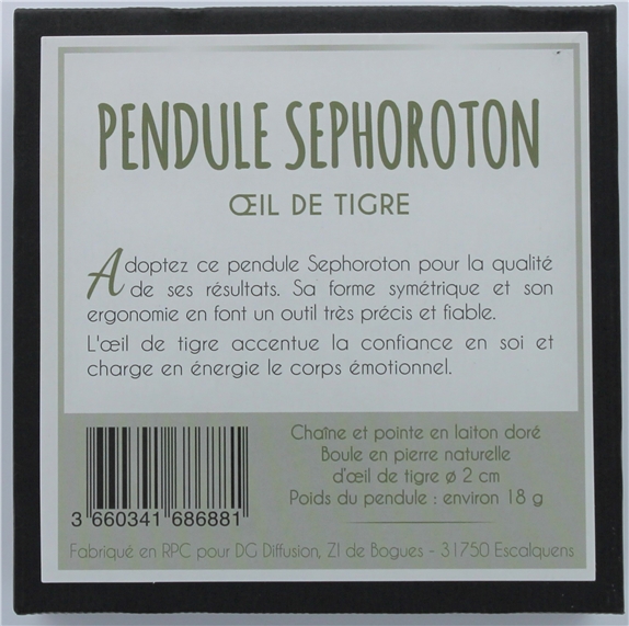 68688-2-Pendule Sephoroton en Oeil de Tigre