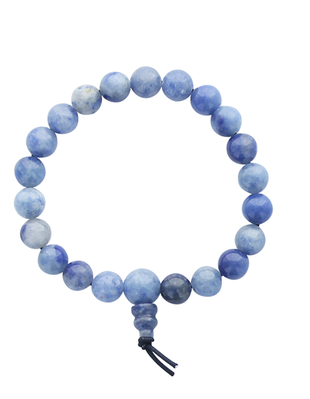 68984-1-Bracelet Mala en Quartz Bleu