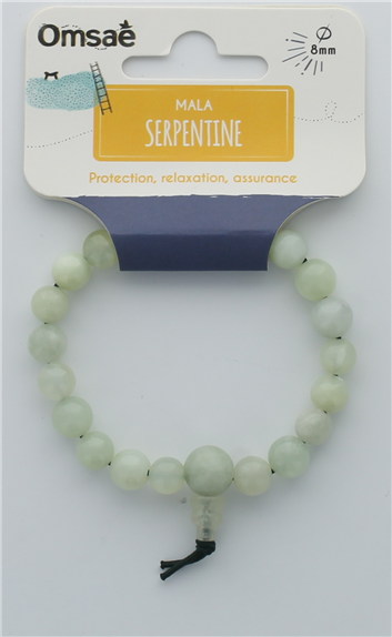 68982-2-Bracelet Mala en Serpentine